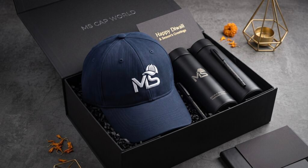 Custom branded caps and corporate Diwali gifts for employees